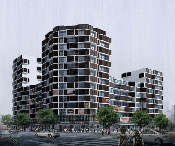 北京德勝門(mén)外華龍大廈建筑方案設計